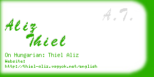 aliz thiel business card